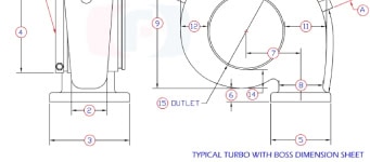 Typical Turbo with Boss Drawings