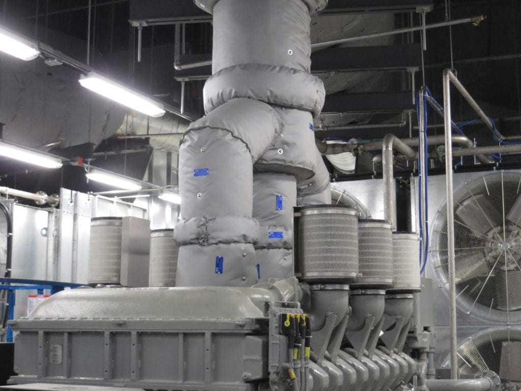 Wye Exhaust with Insulation Blankets