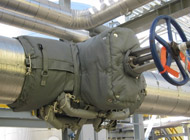 Gate Valve with Glycol Tracing, wrapped with Removable Insulation Blanket