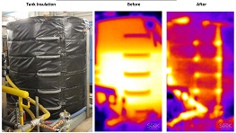 Hot Water Tank Insulation with Thermal Imaging