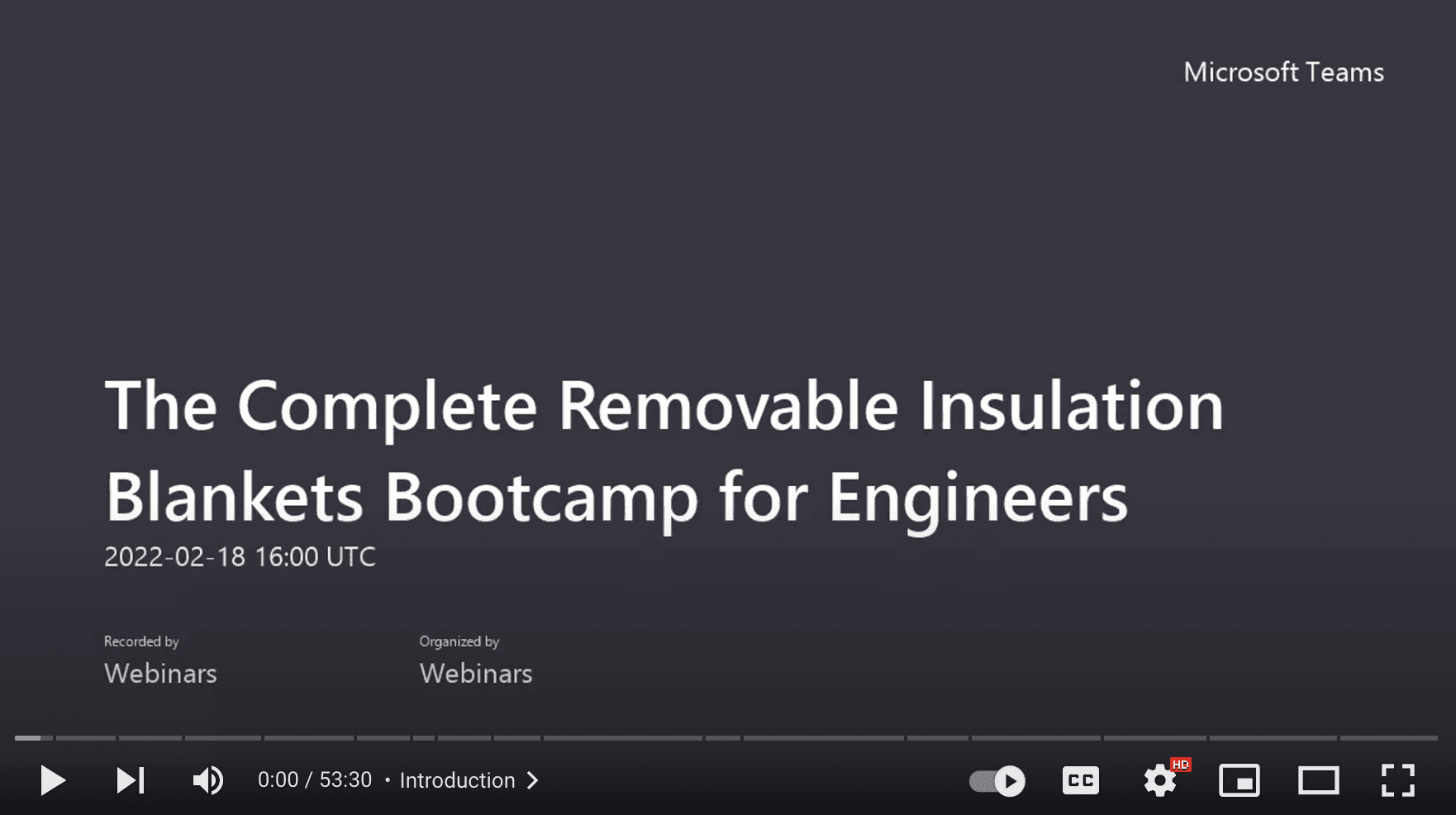 The Complete Removable Insulation Blankets Bootcamp for Engineers